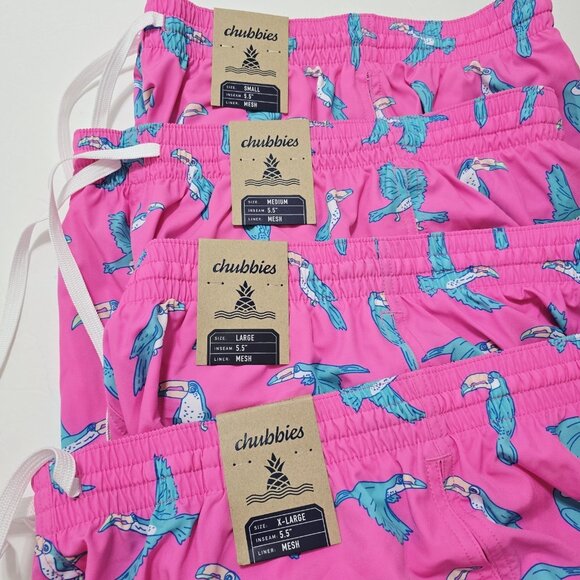 New Chubbies XL, XXL Men's 'Toucan Do Its' Stretch 5.5" Classic Swim Trunks - Picture 9 of 9
